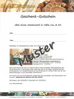 Gutschein Muster e-Shop