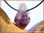 Amethyst Naturspitzen gebohrt