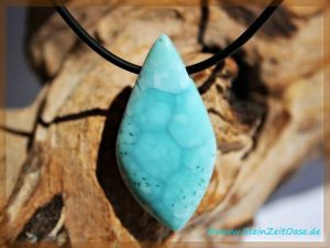 Larimar Schmuckstein-Cabochon gebohrt