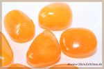 Orangencalcit - Calcit orange - Trommelsteine AA