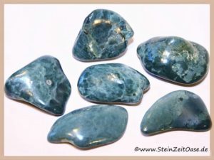 Jade blau Trommelsteine