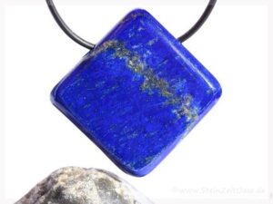 Lapislazuli Schmuckstein / Scheibenstein gebohrt