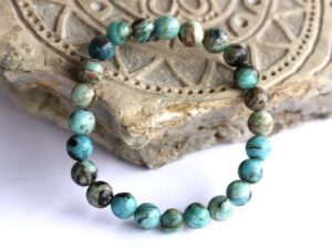 Andenopal blau Chrysopal Kugelarmband 8 mm